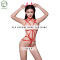 欲之诱惑松紧高弹红色圣诞性感绳衣魔法游戏服情趣内衣女