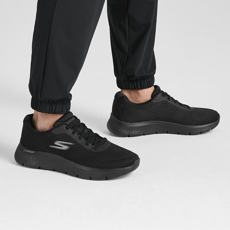 斯凯奇(skechers)男鞋23秋冬新款轻便舒适健步鞋软弹运动鞋透气休闲鞋