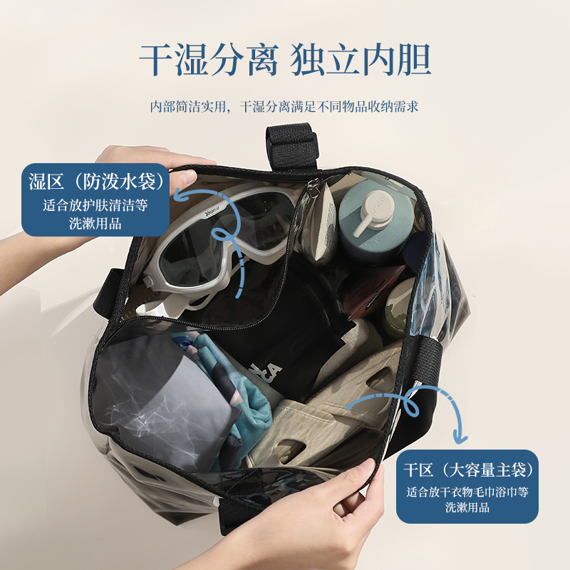 字母款防水游泳包高清大图