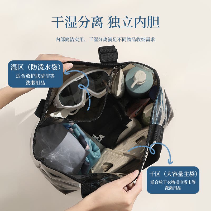 游泳包女干湿分离泳包泳衣专用收纳袋运动便携海边沙滩单肩包1085图片