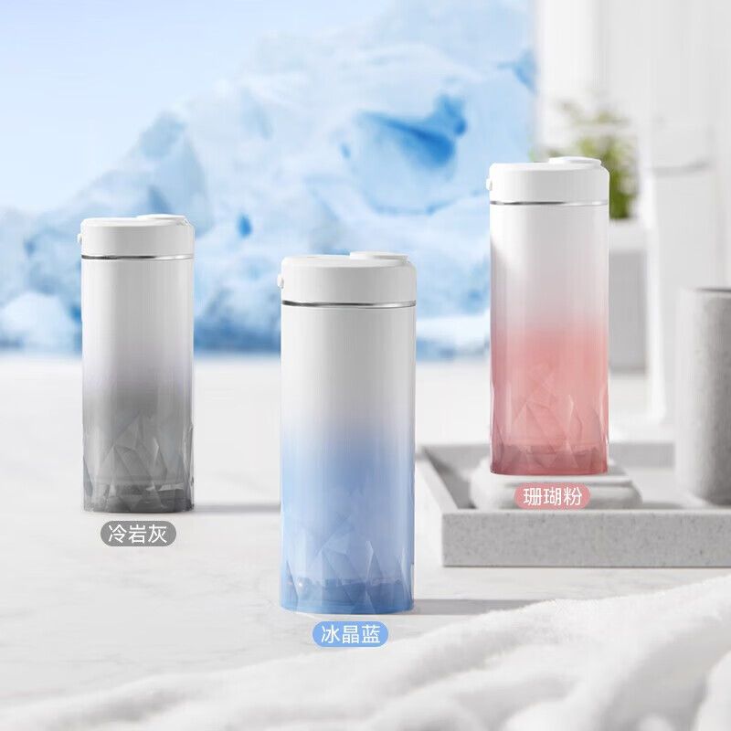 华为(HUAWEI)力博得冰立方冲牙器 伸缩便携洗牙器Pro LBE-0073A 冰晶蓝
