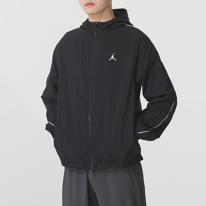 耐克(NIKE)男装新款跑步健身训练运动服户外防风梭织夹克休闲外套IB2242-010 ZP高清大图
