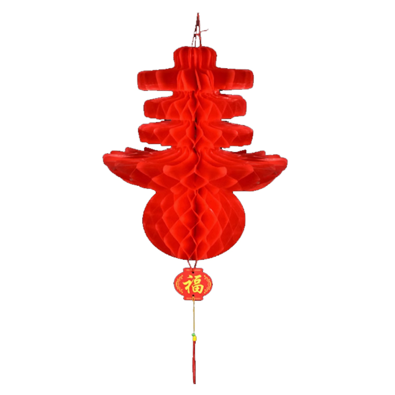 锦瑞星新年节日创意挂件加厚蜂窝灯笼J80#/个高清大图