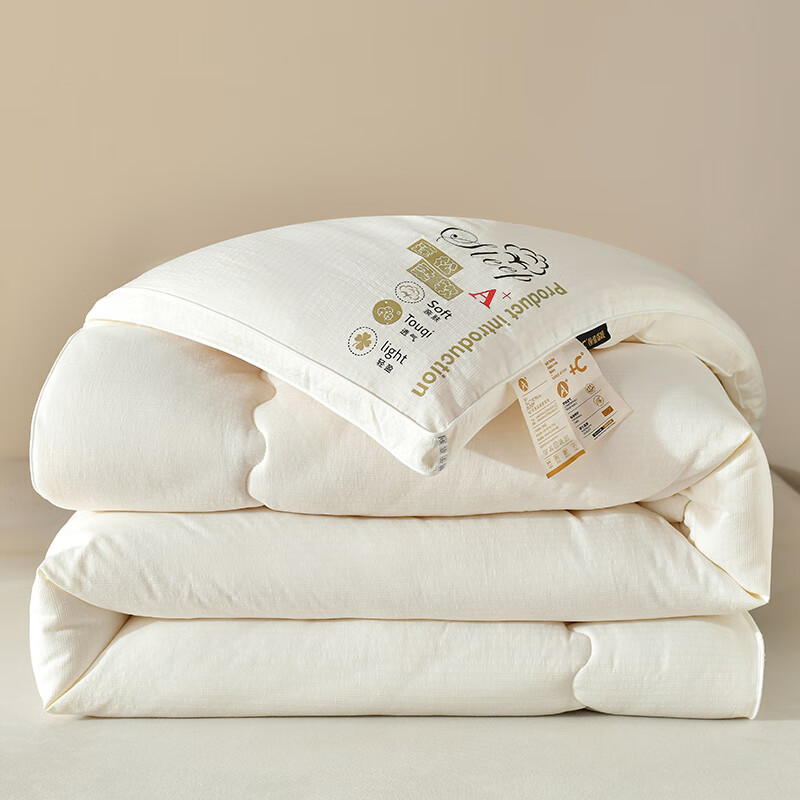 悠梦嘉居 华夫格大豆蛋白被 银白华夫格提花面料 采用立体包边 180*220cm YB-14242高清大图