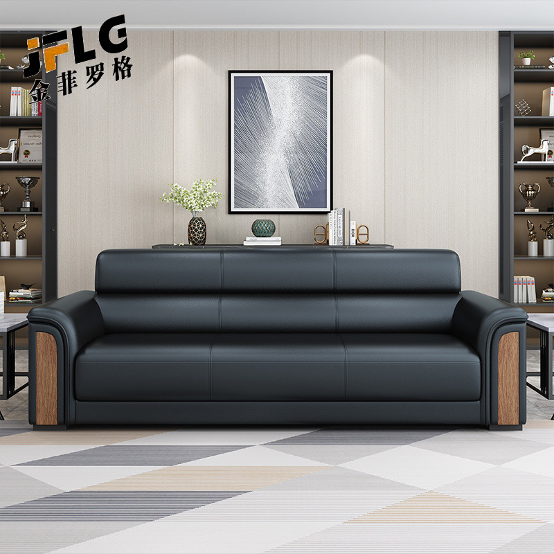 金菲罗格洽谈接待商务办公沙发现代中式沙发组合高清大图