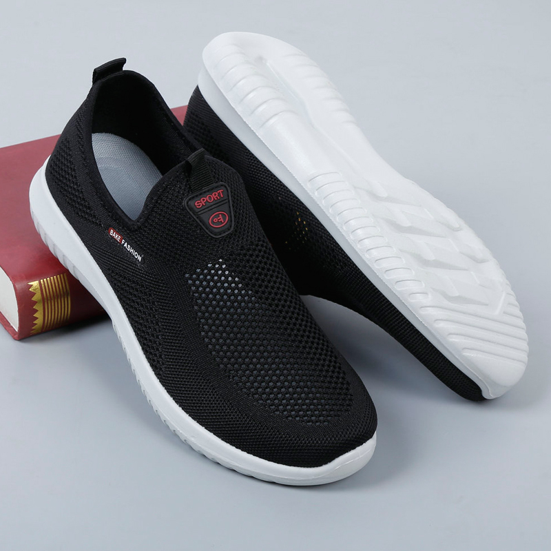 老北京布鞋男网鞋透气中老年爸爸网面鞋软底防滑中老年人休闲凉鞋