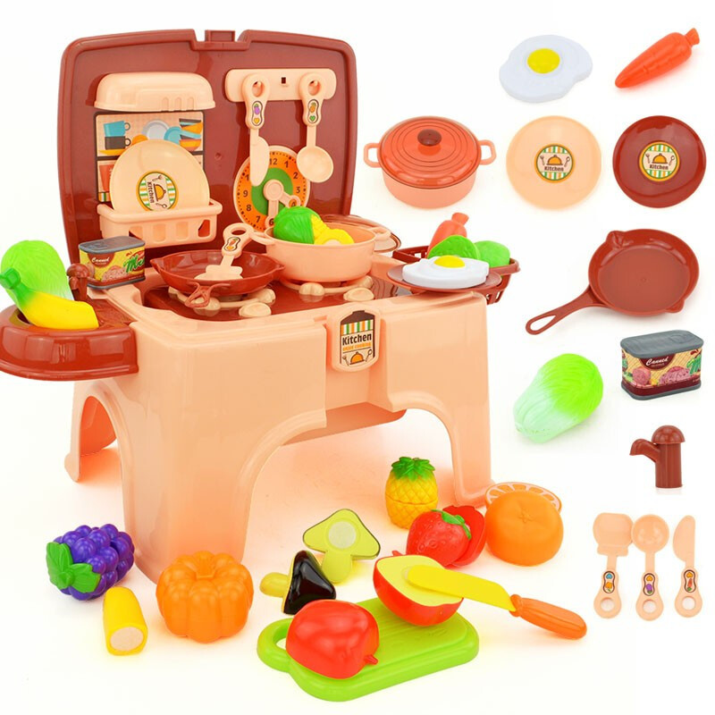 幼儿园区域娃娃家北美宝宝办儿童过家家玩具套装酒迷你女孩厨房锅 d1