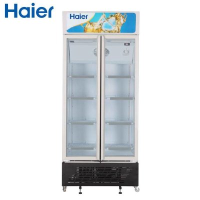 海尔冷柜SC-450G(商流) 445升 立式商用展示柜 饮料啤酒柜 双开门单温冷藏保鲜冷柜 风直冷陈列柜节能冰柜