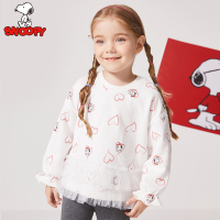 史努比SNOOPY童装女童卫衣小女孩长袖上衣中小童外出套头衣服
