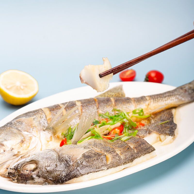 赛卡伊新疆开背深海鲈鱼生鲜海鲜水产速冻锁鲜红烧清蒸烧烤海鲈鱼深海