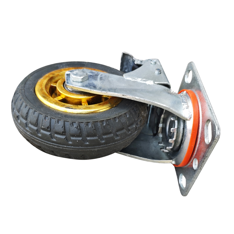 嘉禾宜茂 万向轮 橡胶带刹车5寸 个高清大图