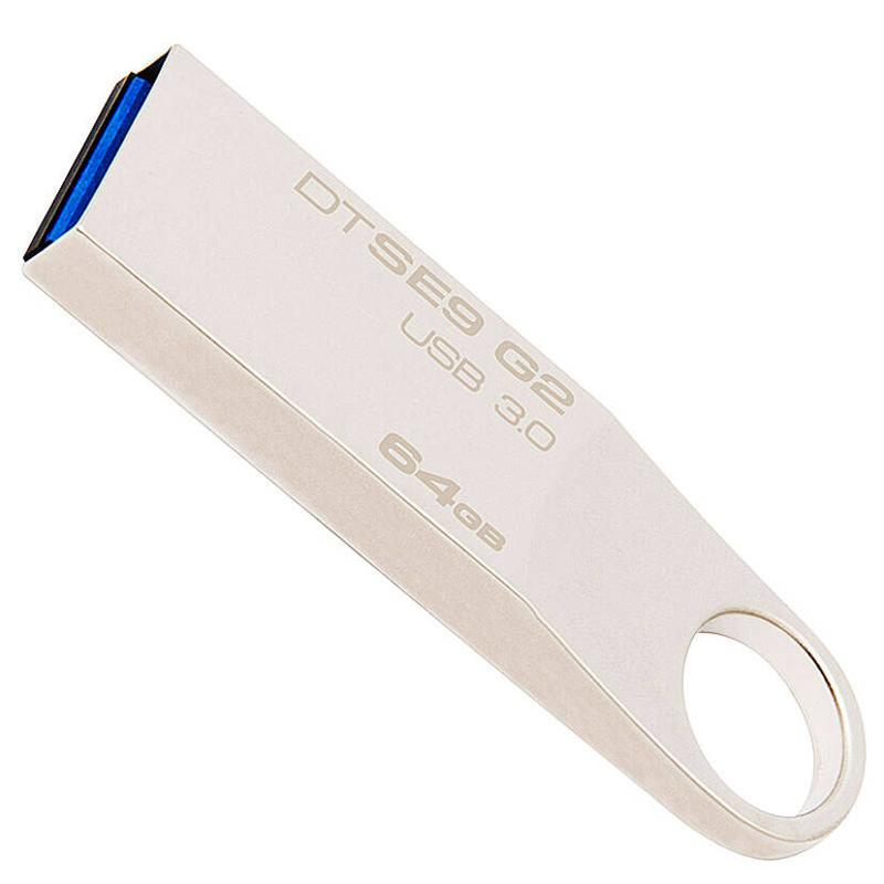 金士顿(Kingston)64GB U盘 DT SE9G2 金属高速优盘 USB3.0 银色