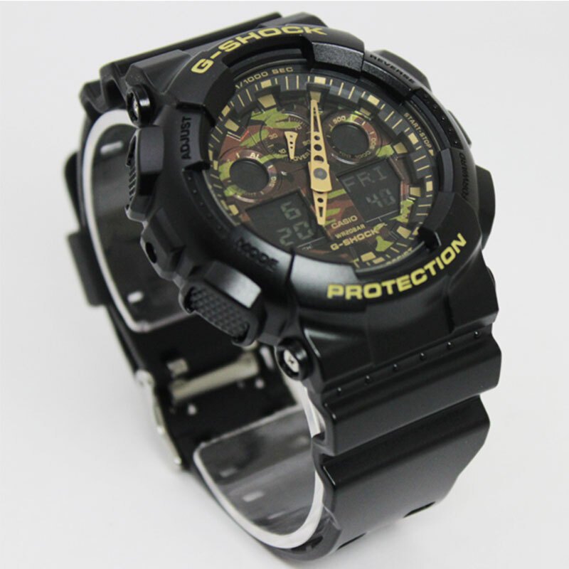 卡西欧(CASIO)男表 G-SHOCK大表盘双显运动男士手表