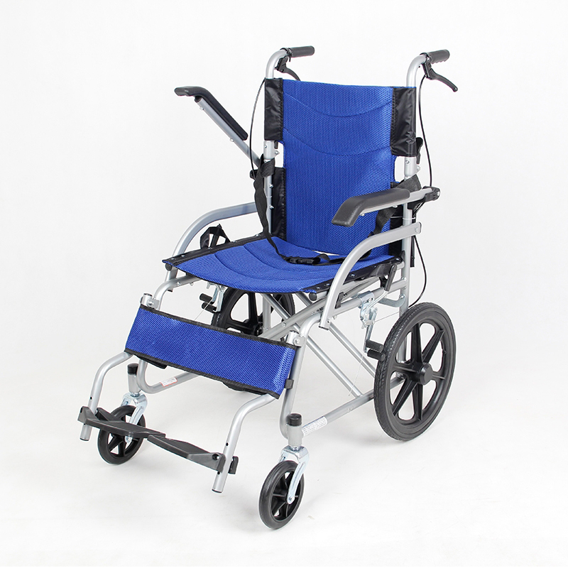 妙坤 功能轮椅 16寸小轮 可抬扶手高清大图