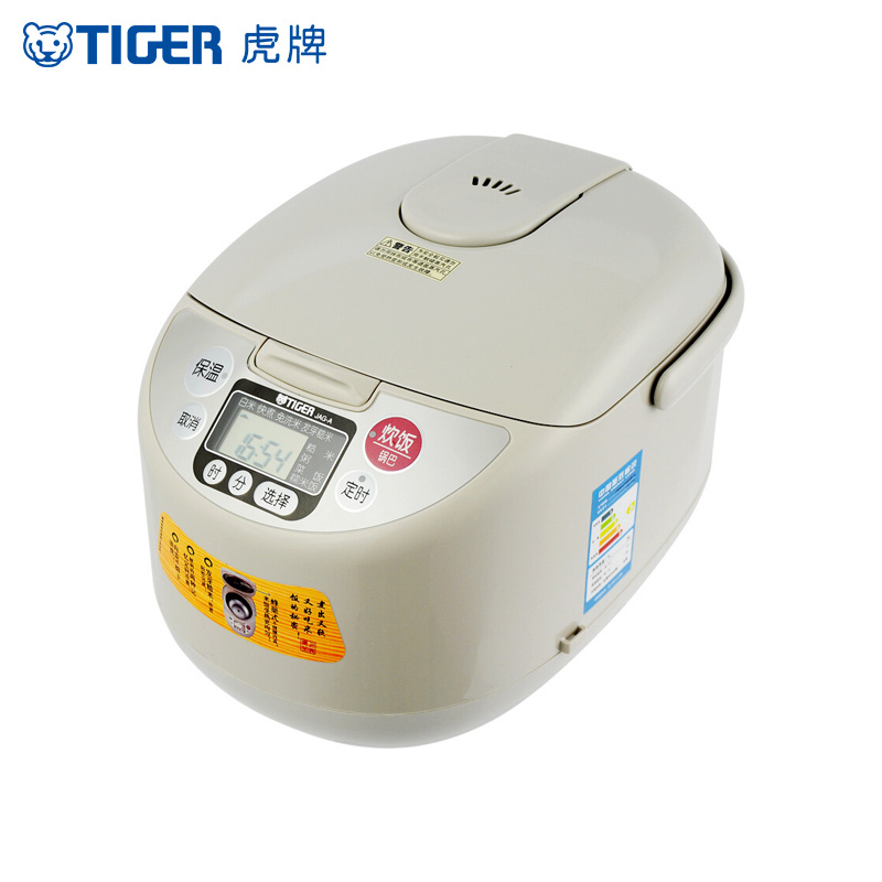 虎牌(TIGER) 微电脑型电饭煲电饭锅 智能多功能预约定时加热 JAG-A18C 5L 白色(TM)
