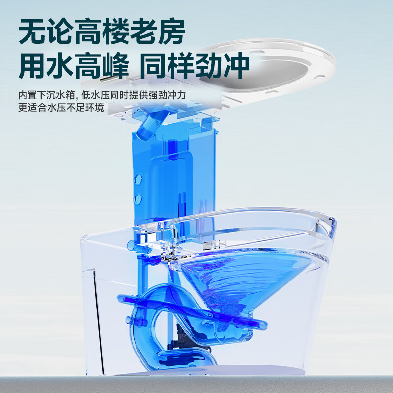 惠达HUIDA轻智能马桶EX09系列 节水无水压限制带水箱泡沫盾脚感翻盖智能坐便器座圈加热 [王炸爆品]高清大图