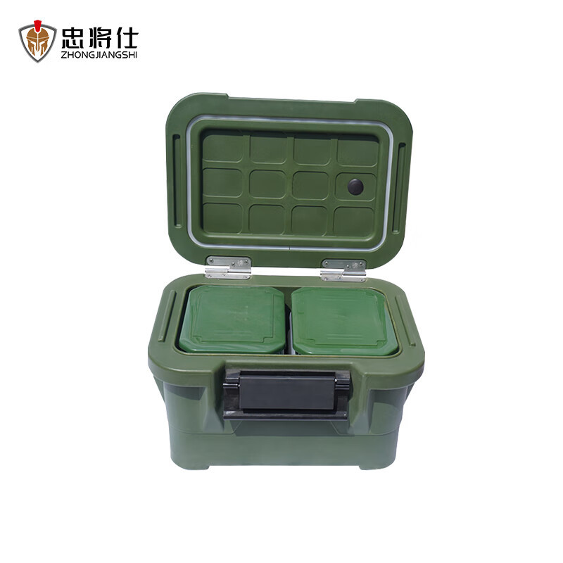 忠将仕 热食前送箱给养单元(含10格餐盒)周转箱送餐配餐箱 ZJS-JB-Z10