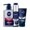 妮维雅(NIVEA)男士控油补水抗痘洁面套装（精华50g+洗面奶150ml+洁面100g）男士洗面奶 男士洁面 护肤套装