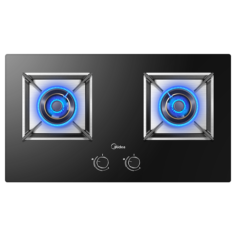 美的(Midea)欧式触控式抽油烟机燃气灶具烟灶套餐ST56+Q370B 20立方风量(天然气)