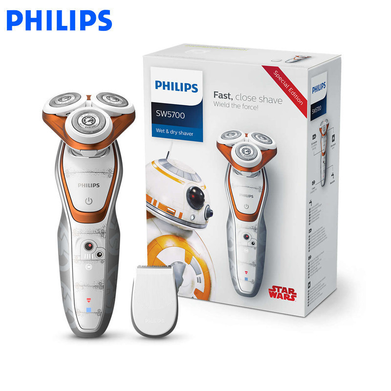 飞利浦（PHILIPS） SW5700/07电动剃须刀 干湿两用可旋转刮胡刀 充电式三刀头全身水洗 星球大战系列