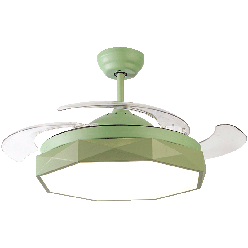 现代简约隐形吊扇灯灯家用带灯电扇妖怪北欧餐厅扇风扇