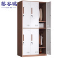 黎谷瑞 更衣柜 六门90*50*185cm 台（咖白套色）