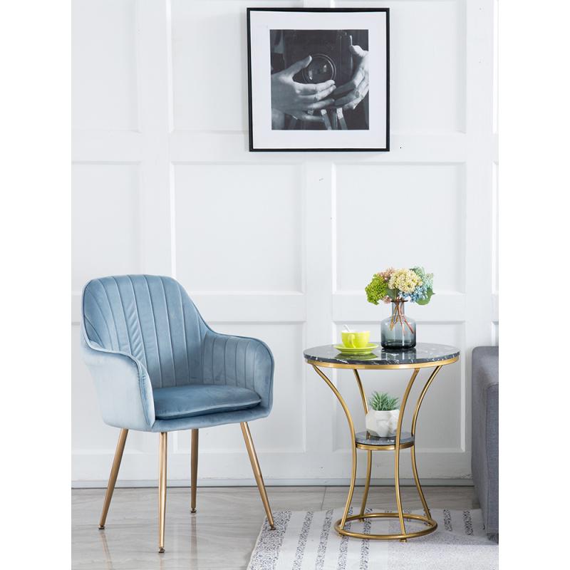 森美人北欧客厅沙发边几卧室一桌两椅圆形桌子轻奢角几简约大理石小茶几高清大图