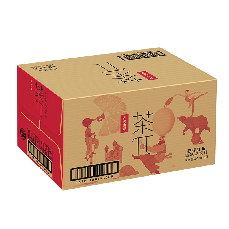农夫山泉茶π(茶派)果味茶柠檬红茶500ml*15瓶整箱