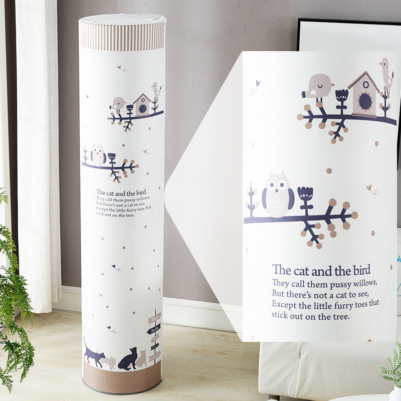 空调防尘罩空调罩套 立式空调套奥克斯柜机圆形圆柱形 小木马 圆175*38cm(一般适用于直径38-43cm)高清大图