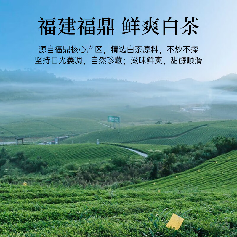 华祥苑茶叶 老白茶 福鼎陈皮白茶300g 3年陈小金饼礼盒装高清大图