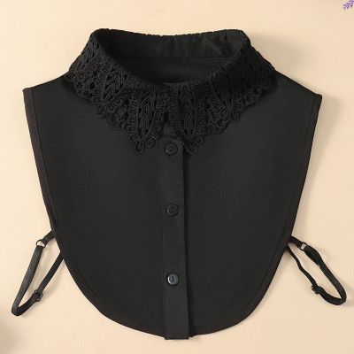 新款蕾丝假领子女春夏季装饰领韩版假衬衫领子衬衣领百搭毛衣领子黑色
