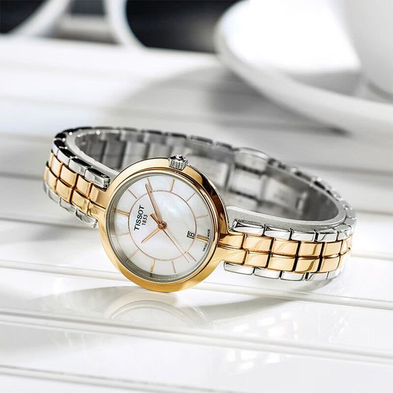 天梭(TISSOT)瑞士手表 弗拉明戈系列腕表 石英女表送女友 T094.210.22.111.00图片