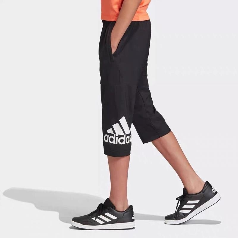 ADIDAS阿迪达斯中裤运动休闲舒适儿童七分裤DV1387 D