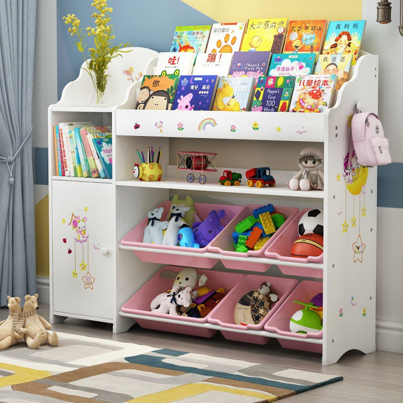 儿童玩具收纳架玩具整理架置物架多层收纳架书架幼儿园宝宝整理柜收纳
