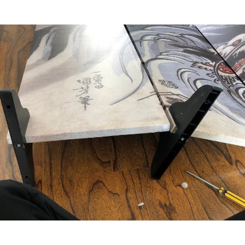 BONJEAN隔断客厅简约现代日式浮世绘水滸題材刺青纹身折叠双面屏风高清大图