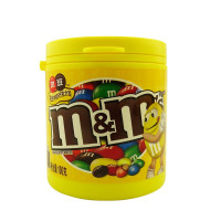 德芙(Dove)M&M巧克力豆 100g休闲零食 办公室零嘴生日零食喜糖果圣诞节 （花生牛奶巧克力豆100gx4黄罐）