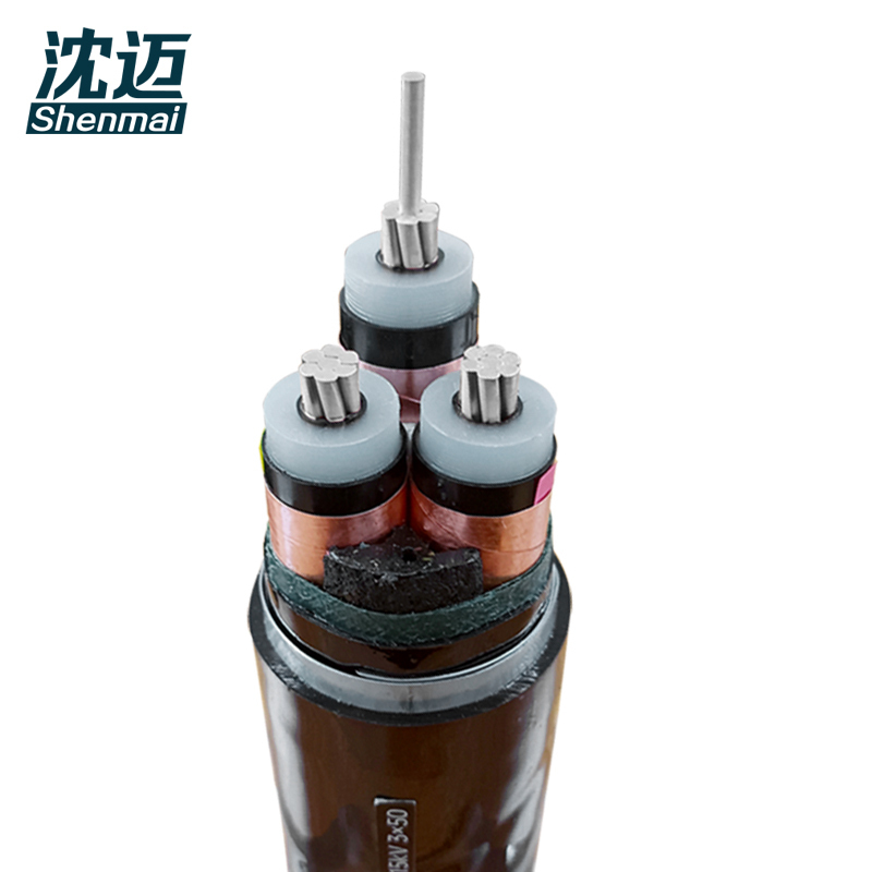 沈迈 铝芯铠装电缆 ZC-YJLV22-10-1-3*150平方毫米 /米高清大图