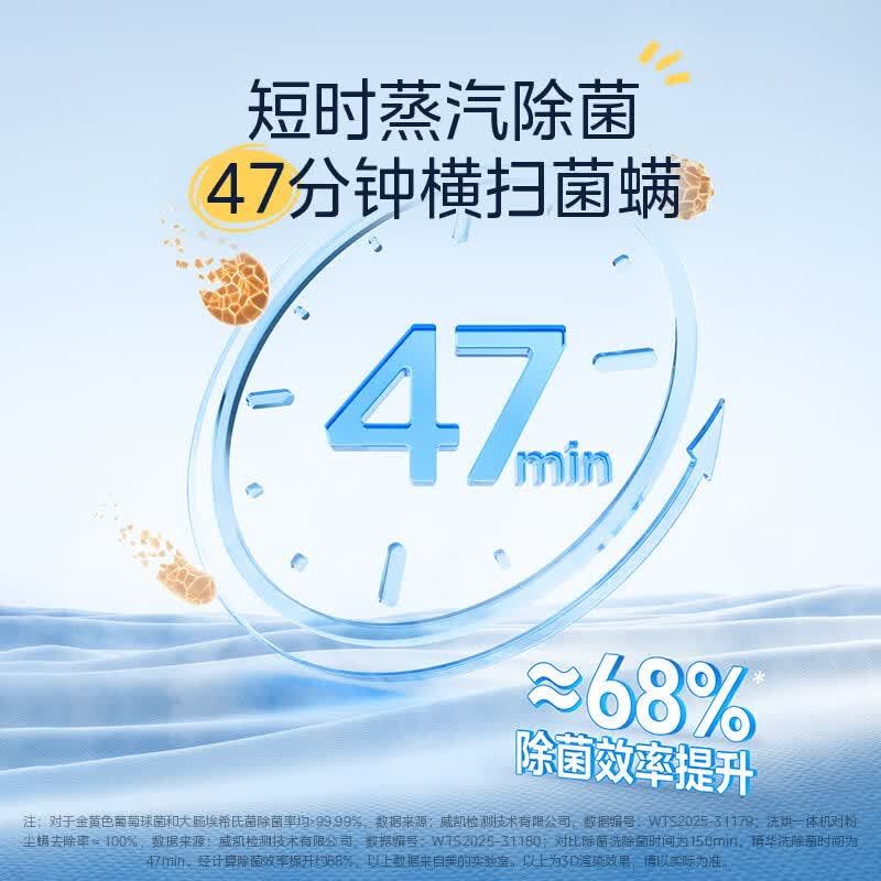 美的(Midea)纯平自由嵌滚筒洗衣机全自动洗烘一体机 12公斤 1.21高洗净比 MD12V56T 国家补贴图片
