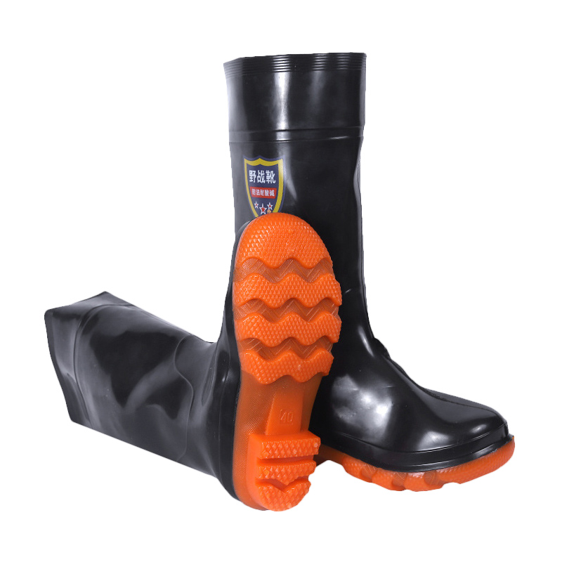 三极户外（Tri-polar）TP1698 雨靴男士pvc防滑加厚耐磨劳保保暖加绒雨鞋高清大图