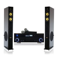 奔腾(BNTN)家庭影院KTV落地式套装 电视卡拉OK组合音响2.0声道 蓝牙838功放配纽约至尊主音箱2只