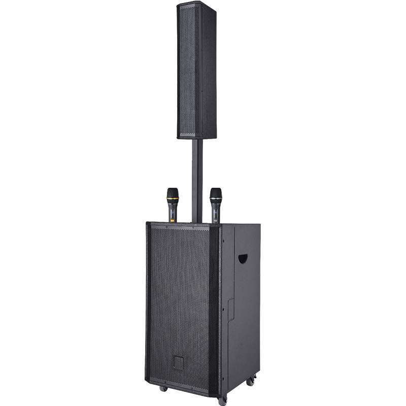 润普Runpu会议扩声拉杆音箱三分频双12英寸低音野外作训户外扩音带话筒专业拉杆音响音箱RP-S-ZLG12S高清大图