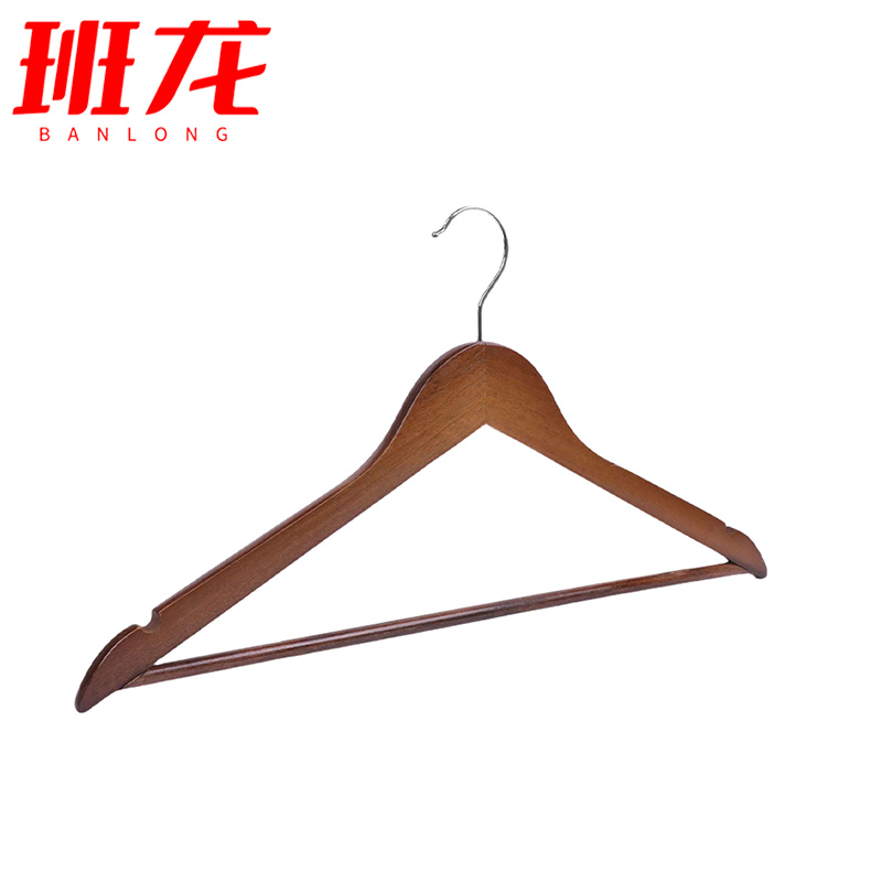 班龙衣架44.5cm*5个木质组高清大图