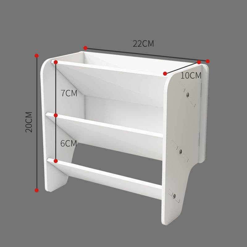 洗漱台收纳盒置物架多层落地化妆品浴室卫生间厕所牙刷置物架 三维工匠 308(2个套装+赠免钉胶)牙刷架/牙具座图片