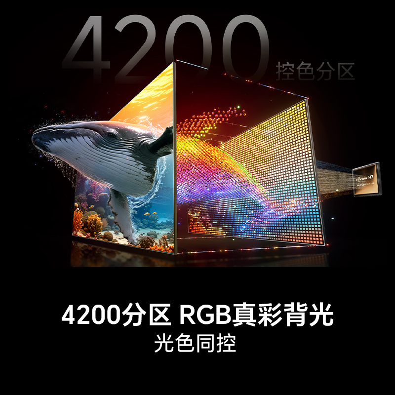 海信RGB-MiniLED电视E8S 75吋 4200分区 H7芯片 世界杯定制电视高清大图