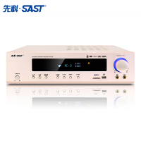 先科(SAST)AK-320 家庭影院5.1声道功放机家用音响专业卡拉OK大功率蓝牙功放立体声AV功放光钎同轴 (金色)