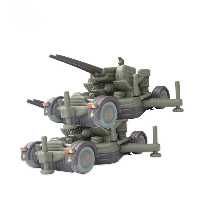 大唐御充气式假目标巡练模拟野外演习充气假目标 军事雷达车A款高清大图