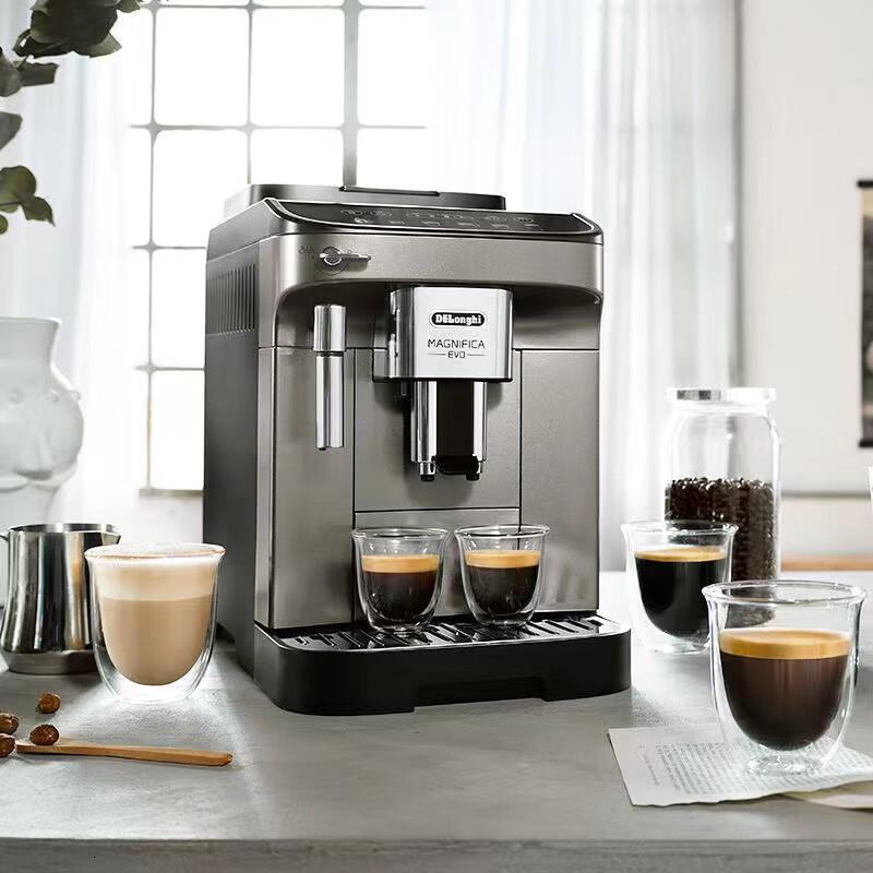 德龙(Delonghi)咖啡机E MAX全自动智能触屏进口家用小型咖啡豆研磨煮一体机意式美式咖啡机自动清洁 钛金色高清大图