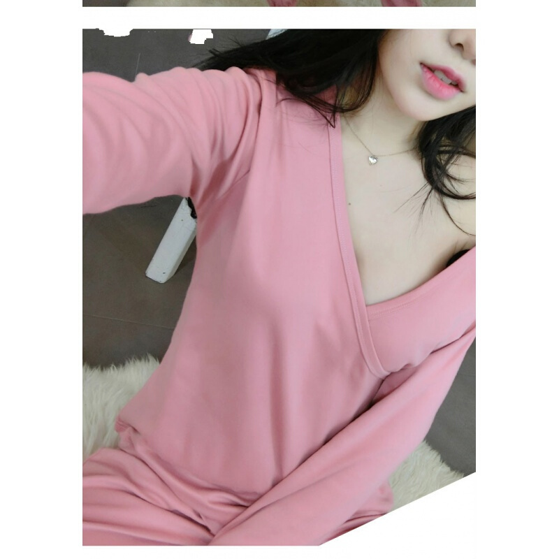 波迷娜(BOMINA)和服秋装睡衣女秋季季纯棉甜美长袖套装可外穿秋款韩版两件套
