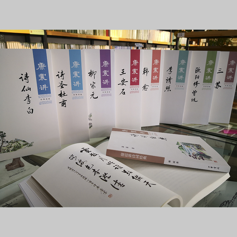 [醉染正版]正版康震讲书系列共10册:康震讲诗词经典 讲苏东坡讲欧阳修曾巩柳宗元诗仙李白王安石三苏李清照韩愈诗圣杜甫品读高清大图