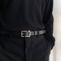 盛世尼曼港风腰带男女细皮带个性针扣帅装饰ins休闲裤子腰封西装裤腰带男